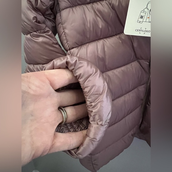 SAVE THE DUCK GIRLS' ANIMAL FREE PUFFER JACKET BIBI IN MISTY ROSE Size 12 - Picture 8 of 8